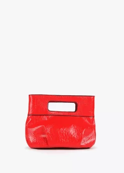 Bolso de mano con frunces