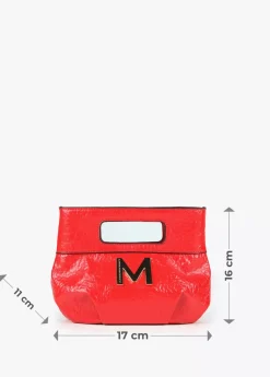 Bolso de mano con frunces