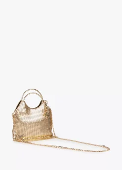 Bolso fiesta dorado