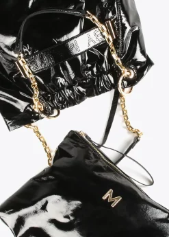 Bolso shopper brillante