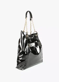 Bolso shopper brillante