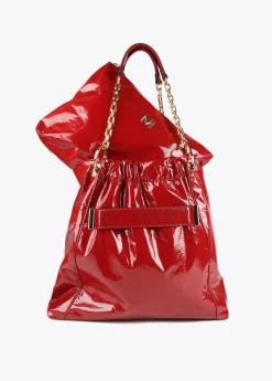 Bolso shopper brillante