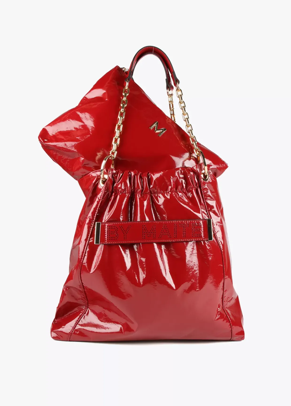 Bolso shopper brillante