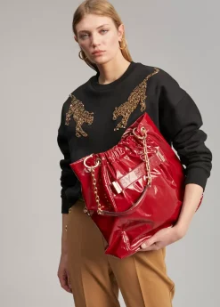 Bolso shopper brillante