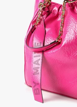 Bolso shopper brillante