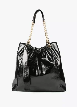 Bolso shopper brillante