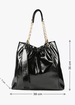 Bolso shopper brillante