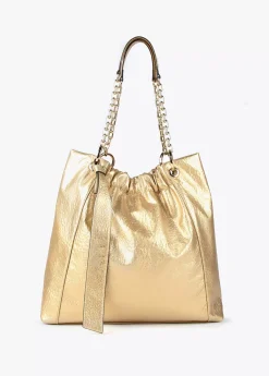 Bolso shopper brillante
