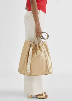 Bolso shopper brillante