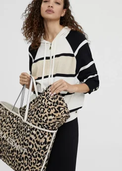 Bolso shopper loneta animal print