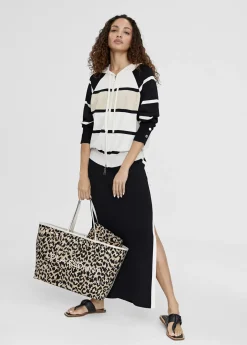 Bolso shopper loneta animal print