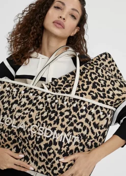 Bolso shopper loneta animal print