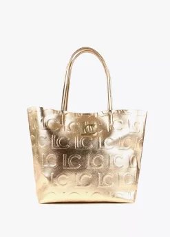 Bolso shopper metalizado