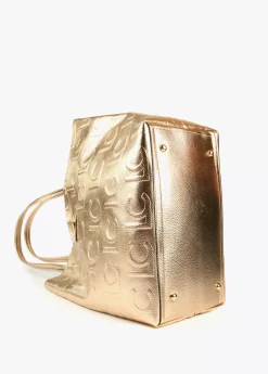 Bolso shopper metalizado