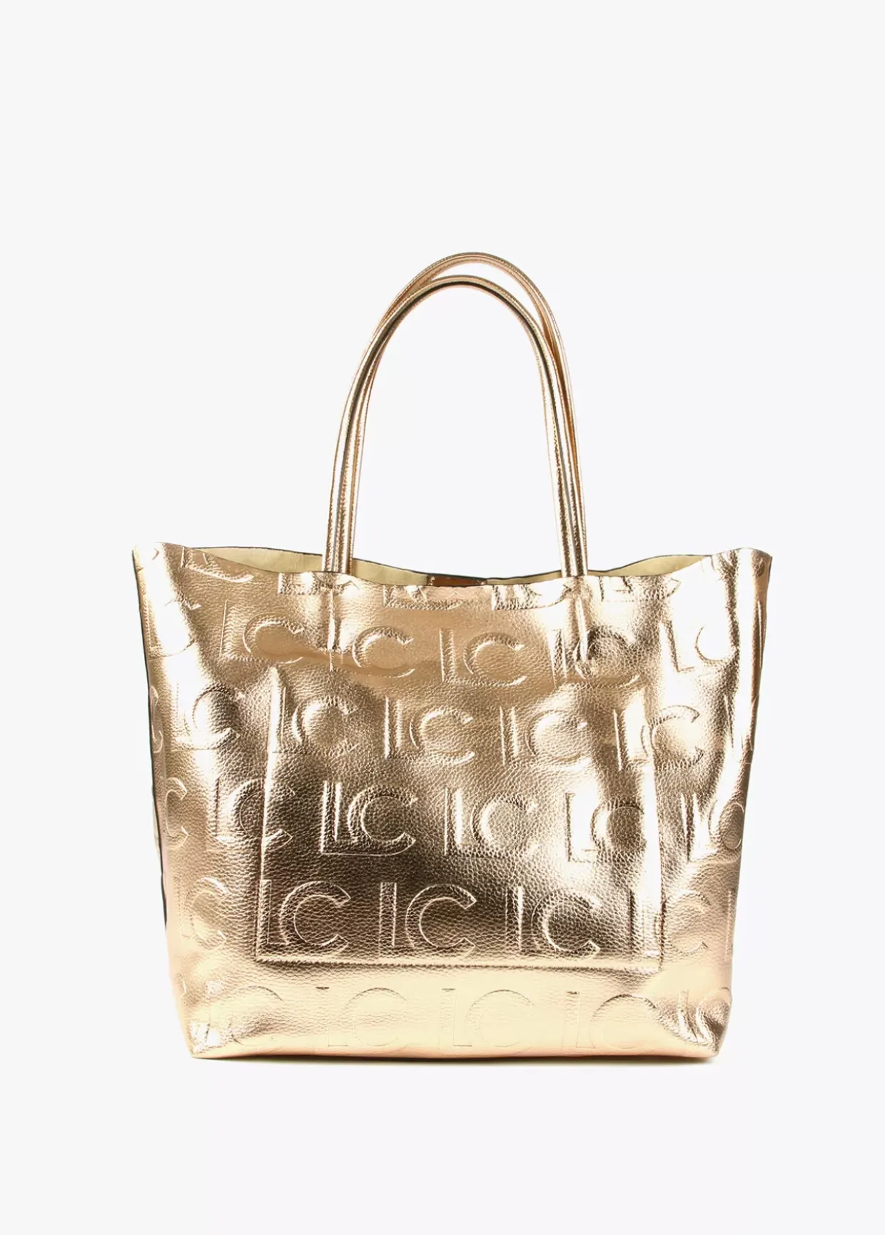 Bolso shopper metalizado