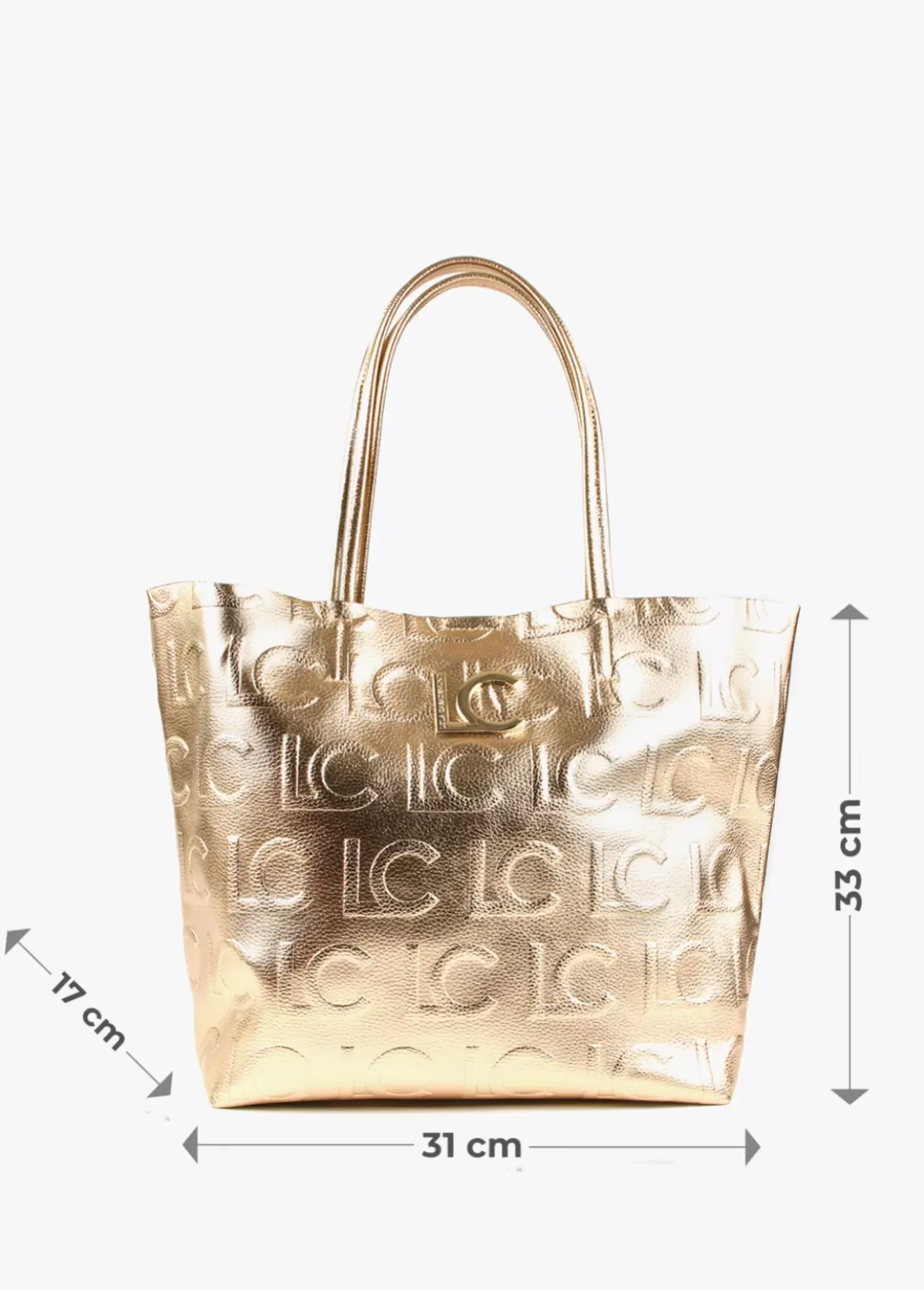 Bolso shopper metalizado