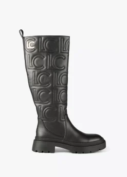 Bota alta logotipada |  COLECCIÓN LOLA | Lola Casademunt