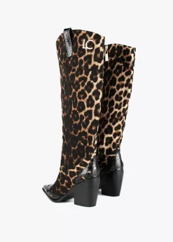 Bota cowboy leopardo |  COLECCIÓN LOLA | Lola Casademunt
