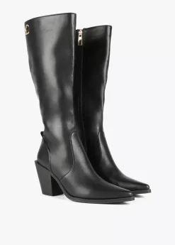 Bota estilo cowboy caña alta