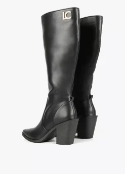 Bota estilo cowboy caña alta