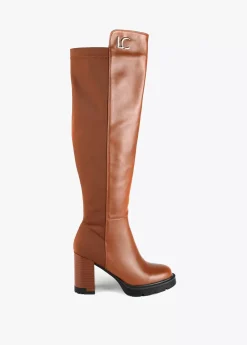 Bota mosquetera alta con tacón |  Calzado | Lola Casademunt