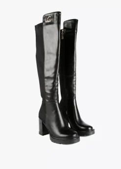 Bota mosquetera alta tacon |  Calzado | Lola Casademunt