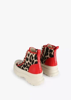 Botín plataforma estampado leopardo |  Calzado | Lola Casademunt