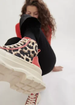 Botín plataforma estampado leopardo |  Calzado | Lola Casademunt