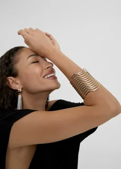 Brazalete ancho dorado