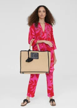 Caftan corto estampado