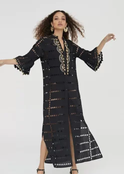Caftan largo bordado
