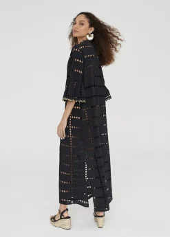 Caftan largo bordado