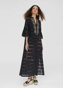 Caftan largo bordado