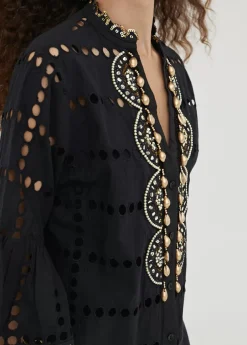 Caftan largo bordado