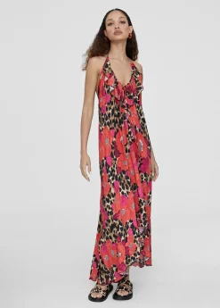 Caftan largo con volantes