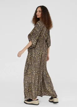 Caftan largo estampado