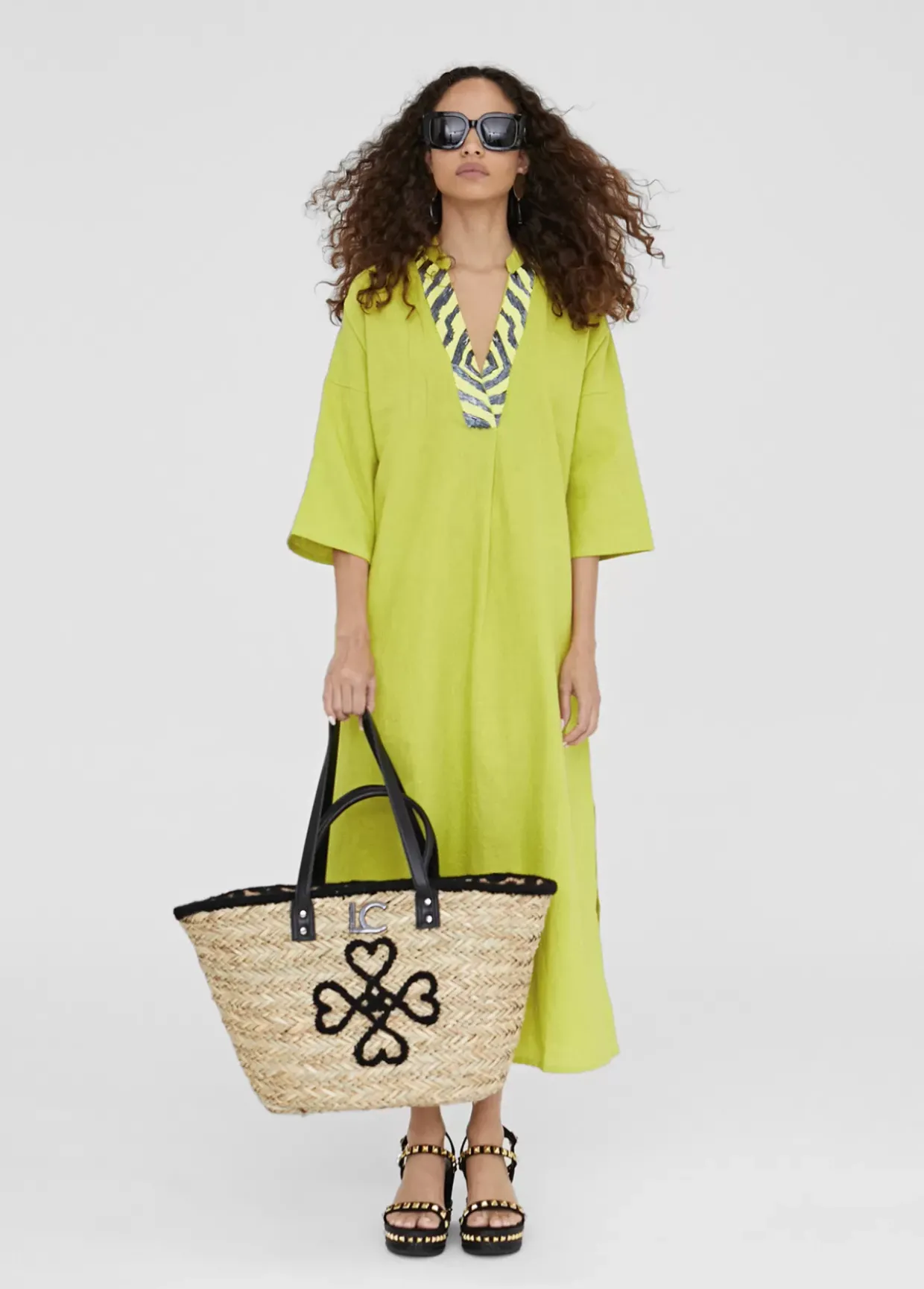 Caftan midi media manga