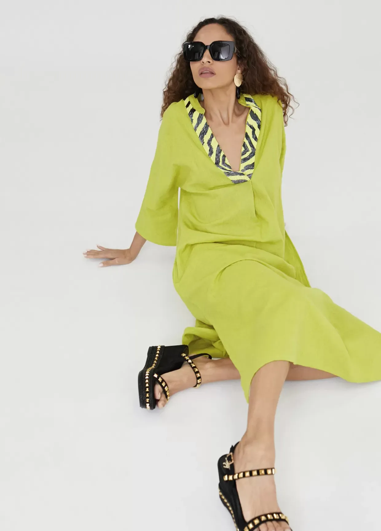 Caftan midi media manga