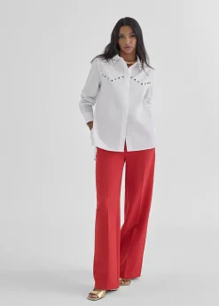 Camisa con detalle joyas