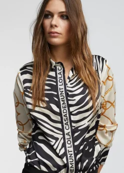 Camisa estampado zebra