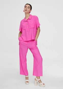 Camisa fluida con bolsillos