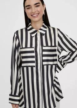 Camisa fluida de rayas