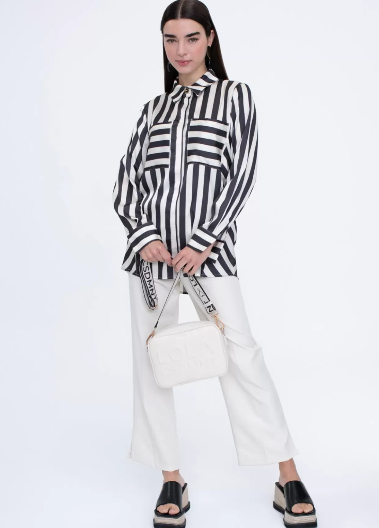 Camisa fluida de rayas