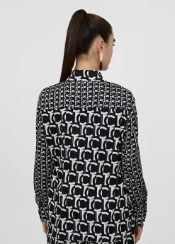 Camisa fluida monograma