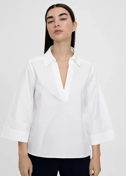 Camisa pico manga acampanada