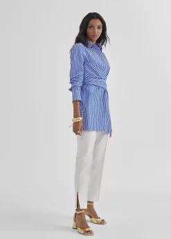 Camisa rayas detalle joyas