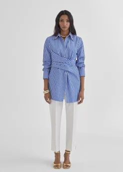 Camisa rayas detalle joyas