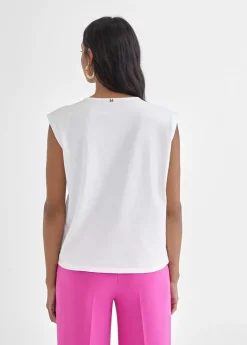 Camiseta escote joyas