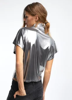 Camiseta laminada plata