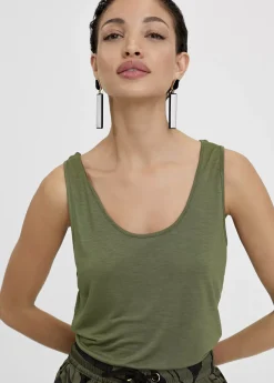 Camiseta lisa de tirantes